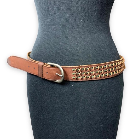 EUC J Crew 3D Embellished Leather Belt - Picture 2 of 5